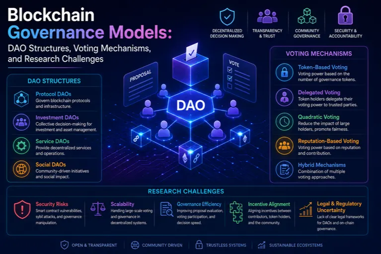 Blockchain Governance Models: DAO Structures, Voting Mechanisms, and Research Challenges