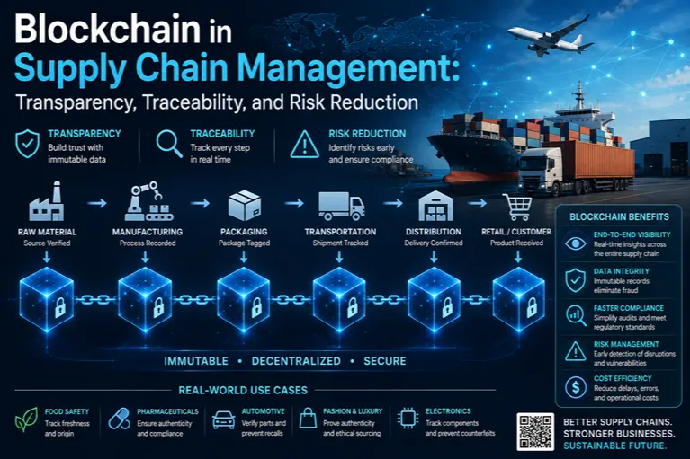 Blockchain in Supply Chain Management: Transparency, Traceability, and Risk Reduction