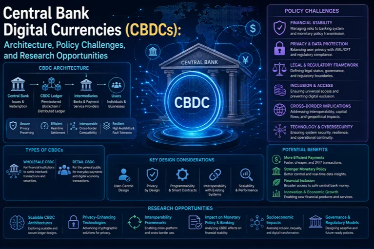 Central Bank Digital Currencies (CBDCs): Architecture, Policy Challenges, and Research Opportunities